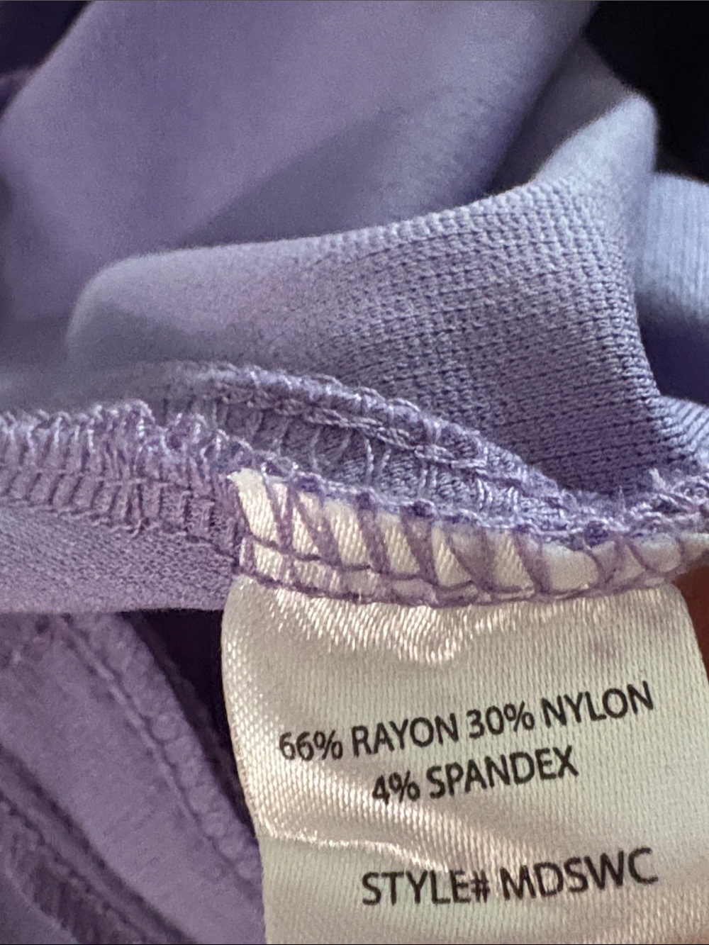 Women's Lavender Wide-Leg Capris with Fold-Over Waistband - Picture 5 of 5